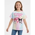 thumbnail image 3 of My Melody and Kuromi Girls Short Sleeve Graphic T-Shirt, Sizes 4-16, 3 of 7