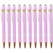 12 Pack Ballpoint Pen 2-in-1 Stylus Retractable Ballpoint Pen with Stylus tip, Metal Stylus Pen for Touch Screens, Pink