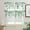 Green, variant on Kitchen Cafe Window Tier Curtains and Valance 3 Pieces Set Country Spring Green Leaves Rod Pocket Window Valances Panel Privacy Short Drapes Window Treatment for Bedroom Watercolor Plant on White