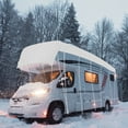thumbnail image 3 of Multiple Size Options 1pc Heavy Duty Water Proof Proof Stain Proof RV Roof Cover For RVs Class A/B/C Motorhomes Popup&Truck Campers Travel Trailers Fits 16ft To 41ft RVs Black, 3 of 3