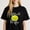 Black-3, variant on Softball Wife Printing T Shirt for Women Tee