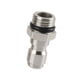 thumbnail image 4 of Acoplamiento rápido para hidrolavadora de 1/4 de pulgada, adaptador de hidrolavadora de acero inoxidable para válvulas de bola Rosca macho, 4 of 9