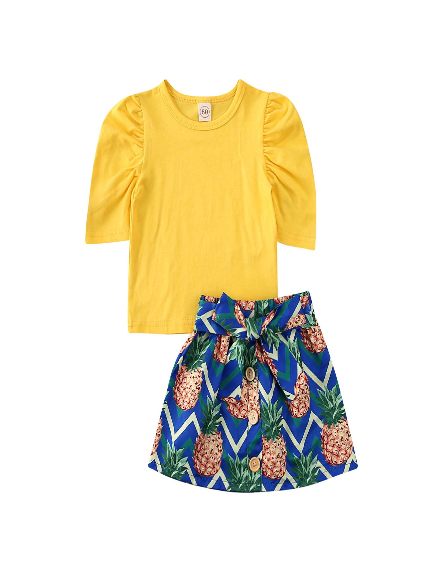 pineapple print baby clothes