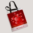 thumbnail image 2 of ABPHQTO Happy Valentine'S Day Card With Heart Canvas Bag Reusable Tote Grocery Shopping Bags Tote Bag 14x16 inch, 2 of 2