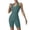 Sky Blue, variant on Women's Halter Bodysuit Ribbed Seamless Full Body Shapewear Gym Moisture Wicking Yoga Body Shaper S