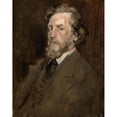 thumbnail image 3 of William Merritt Chase 20x24 Black Modern Framed Museum Art Print Titled - Portrait of a Man (C. 1875), 3 of 5