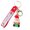 H, variant on LSLJS Christmas Santa Keychain - Cute 3D Santa Claus Snowman Stocking Hanging Ornaments with Keyring Purses Wallets Backpack Car Rearview Mirror Pendants Christmas Decorations for Party