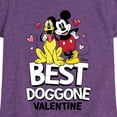 thumbnail image 3 of Disney - Best Doggone Valentine - Toddler & Youth Girls Short Sleeve Graphic T-Shirt, 3 of 5
