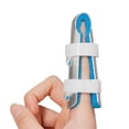 thumbnail image 2 of Finger Splint With Adjustable Fastening Strap Breathable Lightweight Metal Finger Straightener Stabilizer For Adults Children, 2 of 4