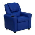 thumbnail image 2 of BizChair Vinyl Recliner, Blue, 2 of 13