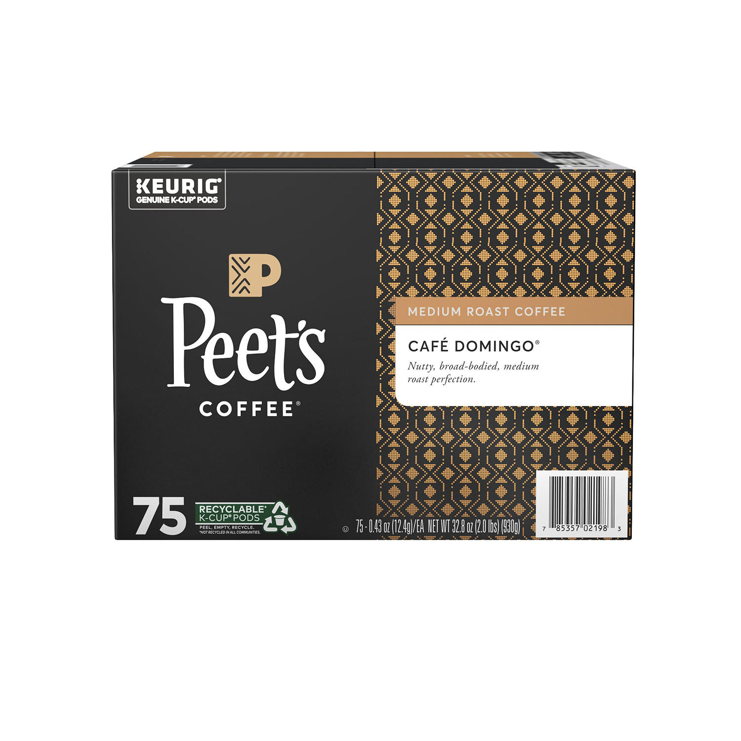 Peet's Coffee Café Domingo Blend K-cups 