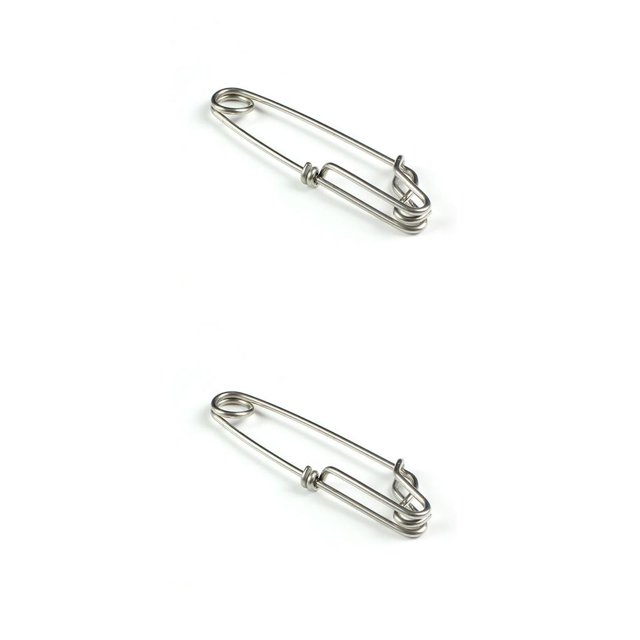 Eigraketly Clips de pesca de acero inoxidable resistente, accesorios giratorios de palangre cerrados, diseño único, gancho de hebilla de liberación Type2 NO2 Eigraketly CBP391991