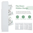 thumbnail image 6 of Euroco Freestanding Shoe Cabinet with 4 Flip Drawers, White, 103.5 lbs, 6 of 7