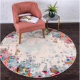 thumbnail image 1 of Unique Loom 3153832 5 x 5 ft. Joyous Chromatic Round Rug, Multi Color, 1 of 4