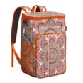 thumbnail image 1 of Sac à Dos Rafraîchissant Mandala Méditation Style Tribal, Sac à Lunch Étanche, Sac à Dos de Pique-Nique Floral Abstrait Boho pour Randonnée, 1 of 6