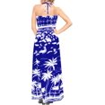 thumbnail image 5 of HAPPY BAY Women's Beach Summer Club Party Tube Top Long Evening Slit Dress Strapless Dresses for Women One Size Cobalt_AB646, 5 of 5