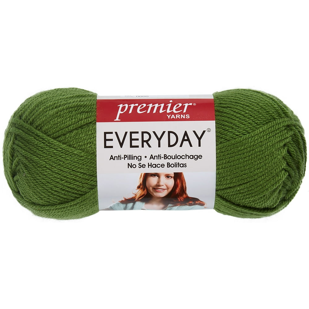 Premier Yarns AntiPilling Everyday Worsted Solid YarnChristmas Green