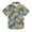 Flowers Dark Blue Leaves, variant on Dailycode Small Short Sleeve Button Down Shirts Cute Bulldog Dog Face Casual Shirt 3-10 Years