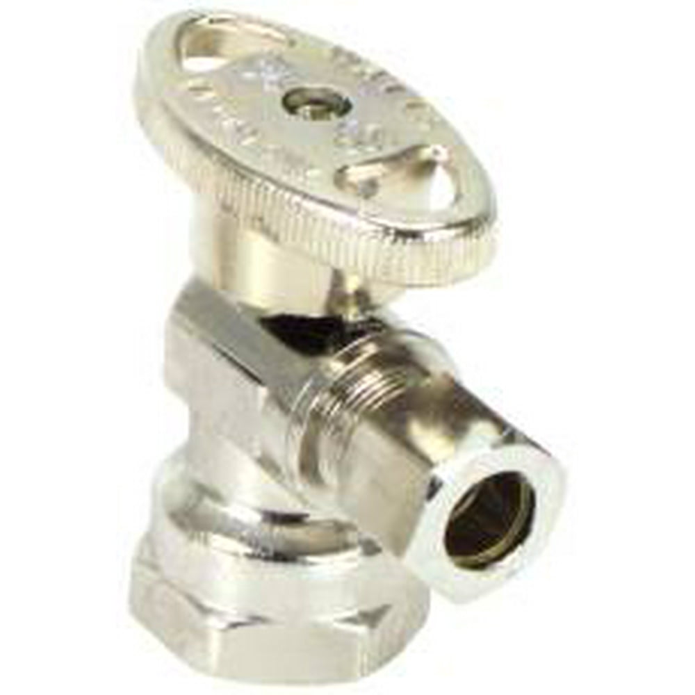 ANGLE STOP 1/4 TURN 3/8 IN. FIP X 3/8 IN. COMPRESSION, LEAD FREE per 8