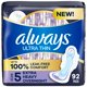 thumbnail image 1 of Almohadillas femeninas Always ultrafinas con alas, tamaño 5, 92 unidades, 1 of 8