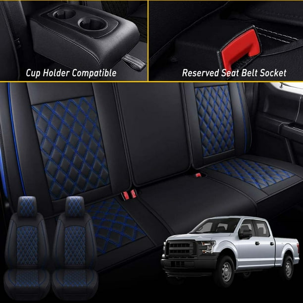 Car Seat Covers Full Set with Waterproof Leather Fit for 2009 to 2023