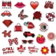 thumbnail image 3 of 50 pegatinas de color rojo, pegatinas de tema, pegatinas de graffiti rojas impermeables para matraz, botella de agua para portátil, pegatinas de vinilo estéticas lindas, 3 of 5