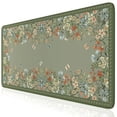 thumbnail image 1 of iCasso Alfombrilla Grande para Escritorio 40x90 cm Antideslizante Floral Salvia, 1 of 7