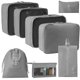 thumbnail image 1 of Bolsa de almacenamiento de viaje, equipaje, ropa interior, zapatos, paquete de bolsillo, bolsa de acabado de viaje, conjunto de bolsa de almacenamiento de ropa, 1 of 6