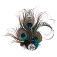 thumbnail image 1 of Vintage Ladies 1920s Headband Rhinestone Wedding Headwear Fascinator Yuyangstore Diadema de plumas vintage, 1 of 2