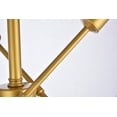 thumbnail image 6 of Indoor Modern Home Decor Bright Axel 6 Lights Brass Flush Mount, 6 of 7
