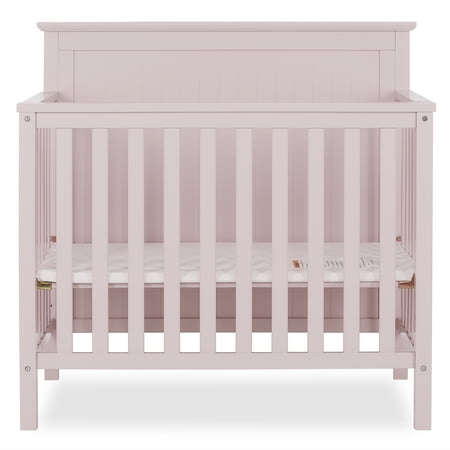 Dream On Me Ava 4 In 1 Convertible Mini Crib Blush Pink Walmart Com