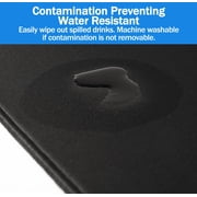 XL Mouse Pad - Large Extended Gaming Desk Mousepad (800x300x3mm) - Nonslip Rubber Base and Water Spill Resistant Desktop Keyboard Mouse Mat - Anti-Fray Cloth - Black
