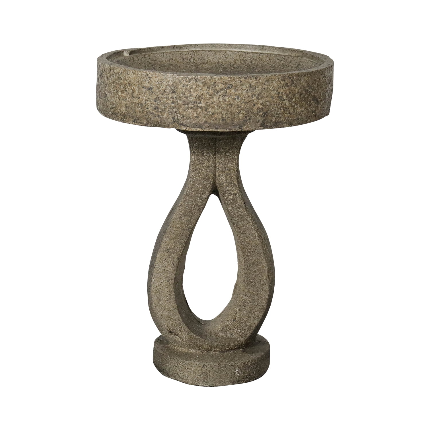 21.8”High Bird Baths for Garden - Concrete Modern Outdoor Standing Birdbath for Garden, Patio, Backyard, Lawn Decor