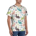 thumbnail image 2 of Bixox Men's Easter Rabbit Printed Short Sleeve Skinny Athletic T-Shirt, 2 of 6