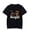 Black-JY13299, variant on kamro Short Sleeve Tee Women Men Crewneck Fashion T-shirt