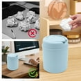 thumbnail image 6 of Desktop Mini Can with Swing Lid - Small Wastebasket for Office, Kitchen, Bathroom, Bedroom, Vanity Tabletop Tiny Garbage Bin, 6 of 6