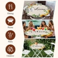 thumbnail image 7 of Yellow Sunflowers Round Tablecloth, Fitted Table Cover with Elastic for 55"-60" Round Tables, Retro Farmhouse Summer Floral Leaves Table Cloth Outdoor Indoor Dinning Party Waterproof Tablecloths, 7 of 7