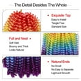 thumbnail image 6 of SEGO Ombre Spring Fluffy Twist Crochet Braiding Hair Twist Crochet Braids Purple Color Hair Extensions Low Temperature Synthetic Passion Twist Hair Extensions, 6 of 8