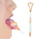 thumbnail image 5 of Limpiador de lengua de silicona raspador utilizable de doble cara higiene bucal herramienta para el cuidado del mal aliento naranja, 5 of 8