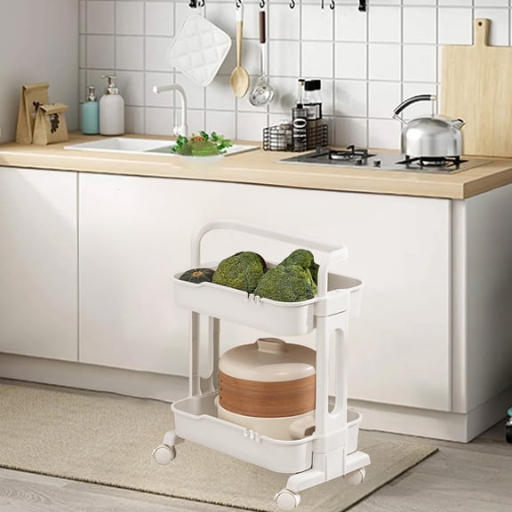 InsCrazy Bathroom Storage Organization Bathroom Narrow Shelf Storage Cabinet Side Cabinet for Bathroom