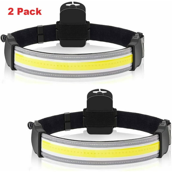 EROCK 2 Pack Headlamp Flashlight 2000 Lumens LED 220° Wide Beam Headlamp Lightweight