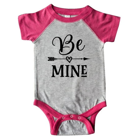

Inktastic Valentines Day Be Mine Heart Gift Baby Boy or Baby Girl Bodysuit