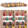 thumbnail image 5 of 6 Rows Large Wooden Dual Foot Massager Roller Blood Circulation Care Tool for Plantar Fasciitis Heel Foot Arch Muscle Pain Relief Stress Relief, 5 of 5