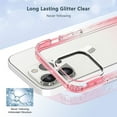 thumbnail image 3 of iPhone 13 Pro Case With Built-in Screen Protector, Rosebono Hybrid Gradient Transparent Soft TPU Clear Skin Cover Case For iPhone 13 Pro (Red), 3 of 5