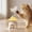 Yellow, variant on FeiFu Cats Food Dispensing Rotating Toy Ice Crusher Shaped Puzzle Toy Interactive Slow Feeding Toy for Cats Dogs Mental Stimulation Boredom Relief Supplies
