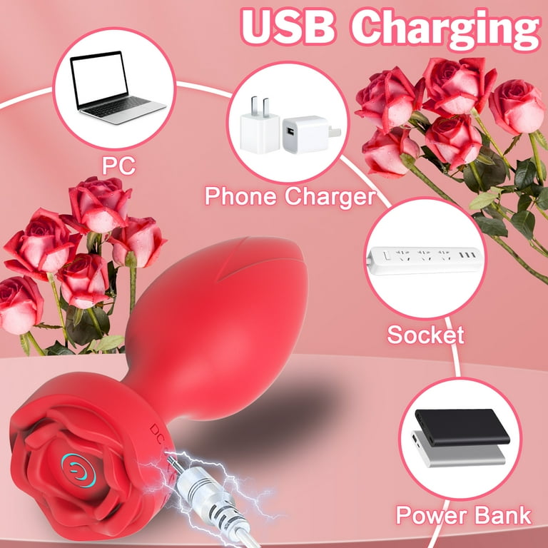 MonNn Anal Butt Plug Rose Sex Toy for Women, Silicone Anal Plug Butt Plug  Trainer Prostate Adult Toy - Walmart.com