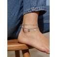thumbnail image 5 of FindChic Ankle Bracelets for Women Waterproof Silver Layered Stainless Steel Anklets Adjustable Summer Beach Jewelry Birthday Mothers Day Gifts for Her/Mom/Wife, 8.5-10.5inch, 5 of 9