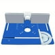 thumbnail image 2 of Placa de inserción para mesa de fresadora de aleación de aluminio con guía de inglete para fresado de madera Azul, 2 of 8