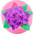 thumbnail image 1 of Xiao Hua Molde de silicona para fondant de color lila, molde para hornear chocolate, pastel, dulces, velas, jabón, yeso, arcilla polimérica, 1 of 5