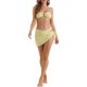 thumbnail image 2 of INSPIRAR CHIC Conjuntos de Bikini de 3 Piezas para Mujeres, Parte Superior Bandeau y Parte Inferior de Triángulo, Trajes de Baño Talla X-Small Amarillo Claro, 2 of 5